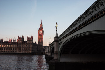 Fototapeta na wymiar Westminster Bridge Sunrise