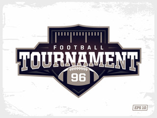 Modern professional american football logo for sport team