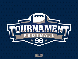Modern professional american football logo for sport team