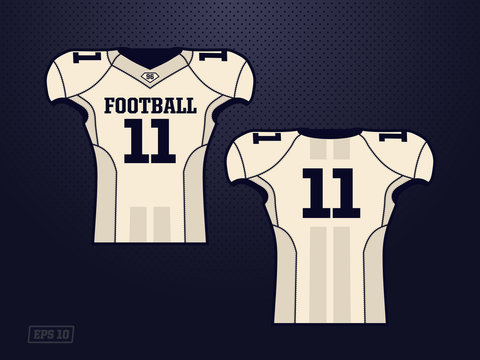 American Football Jersey Shirt Sport Design Templates Uniforms Front Back  Stock Vector by ©shamas1214@gmail.com 426500202