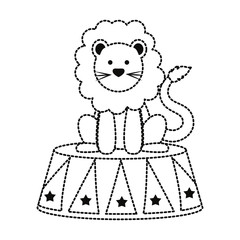 Obraz premium lion vector illustration