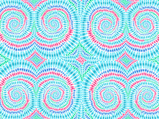 Boho tie dye background watercolor effect vector rainbow colors 1