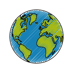 globe vector illustration