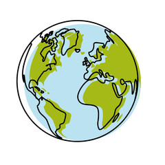 globe vector illustration