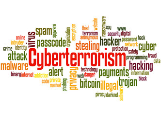 Cyberterrorism word cloud concept 2
