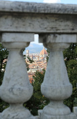 view from balustrade of FLORENCE in Italy