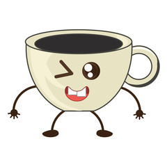 Kawaii coffee mug icon