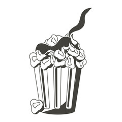 Pop corn bucket icon