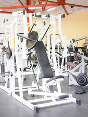 Interior of a fitness hall