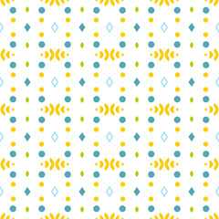 Seamless Geometric pattern. Fabric print. Ancient background, mosaic ornament, ethnic style.