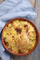 Cauliflower cheese with saffron
