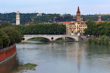 Victory bridge in Verona, Italy