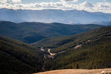 Obraz premium Autumn landscape view of Keystone Resort in Colorado. 