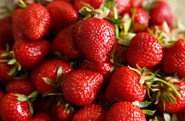 delicious juicy strawberries