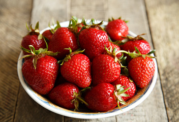 delicious juicy strawberries