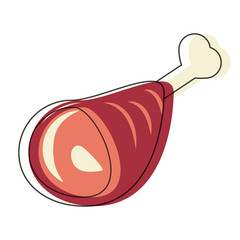 ham leg icon
