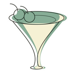 Martini cocktail icon