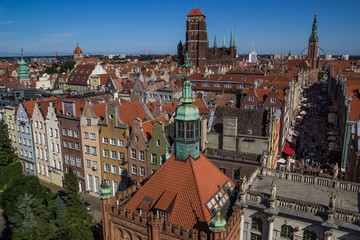 Fototapeta na wymiar Gdansk City Panorama, Poland