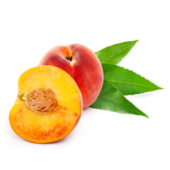Peach fruit slice