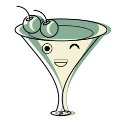 Kawaii cocktail drink 