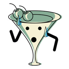 Kawaii cocktail drink 