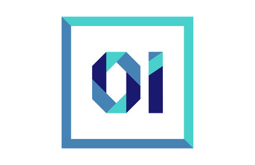 OI Square Ribbon Letter Logo 