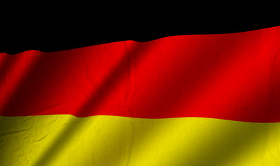 Authentic colorful textile Germany flag