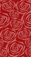 Seamless pattern with flowers roses