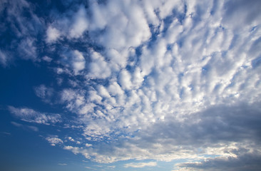 bright sunset sky background