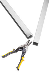 scissors and u shaped metal profile
