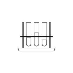 chemical test tubes icon. Medecine Element for mobile concept and web apps. Thin line  icon for website design and development, app development. Premium icon