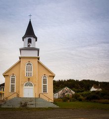 Fototapeta na wymiar wooden church in quebec