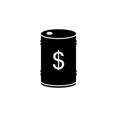 oil barrel with dollar icon. Oil an gas icon elements. Premium quality graphic design icon. Simple icon for websites, web design, mobile app, info graphics