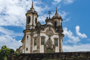 Fototapeta na wymiar Church in Ouro Preto, Minas Gerais, Brazil