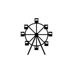 Ferris wheel icon. Elements amusement park concept and web apps. Icon for website design and development, app development. Premium icon