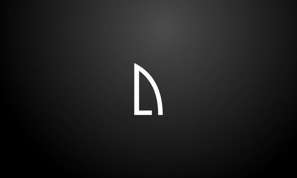 Letter LA Minimalist Creative Abstract Modern Logo, a letter logo. la letter logo, alphabet letters monogram icon logo AL or LA	