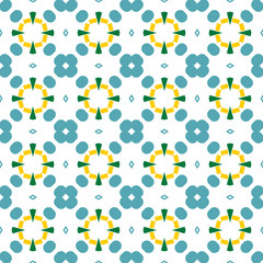 Seamless Geometric pattern. Fabric print. Ancient background, mosaic ornament, ethnic style.