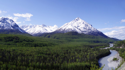 Snowy Peak in Alaska