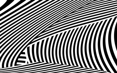 Zebra Design Black and White Stripes Vector