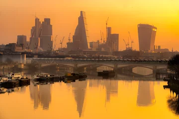 Foto auf Alu-Dibond City of London skyline, London, UK © Luciano Mortula-LGM