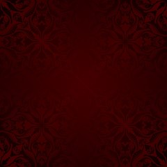 maroon background with antique ornament