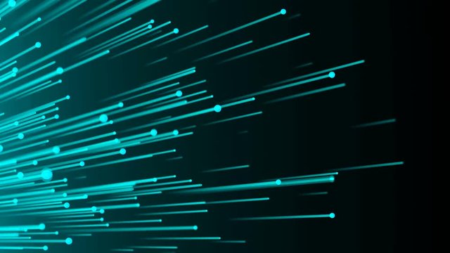 Abstract background with optical fibers. Seamless loop