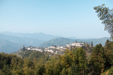 Beautiful villages on the ridge of mountain,  Mulihong village is famouse in Huangshan Scenic Spot.