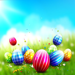 Colorful Easter background