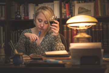 Writing a book in a personal library