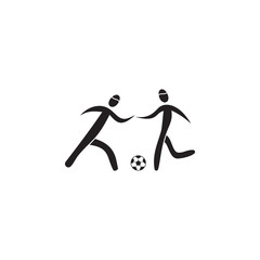 soccer game icon. Element of figures of sportsman icon. Premium quality graphic design icon. Signs, symbols collection icon for websites, web design, mobile app