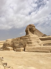 Sphinx  .Great  Pyramids  . Giza .Egypt