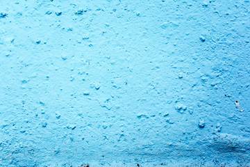 Textured and rough wall blue background