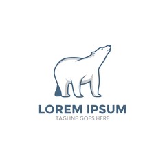 Polar Bear Logo. Vector. Editable