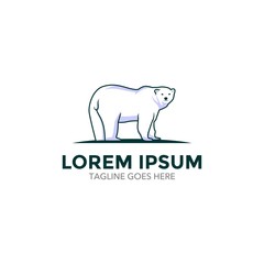 Polar Bear Logo. Vector. Editable
